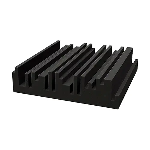 Espuma Acustica Lineal Negra de 30x30x5 cm
